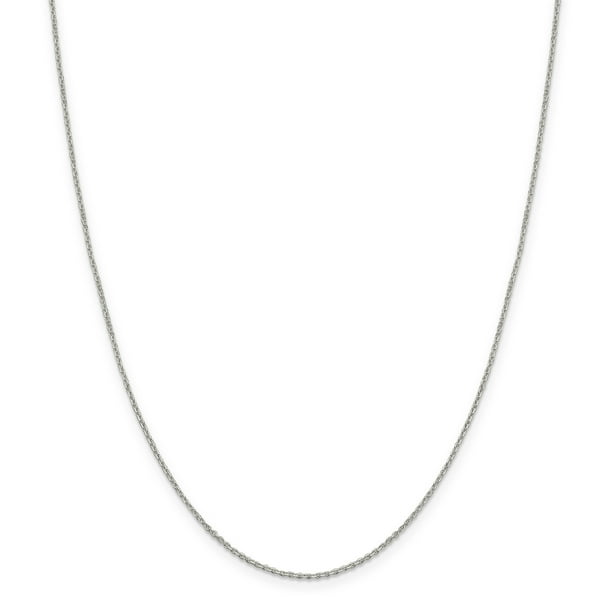 Sterling Silver 1.25mm Diamond-cut Cable Chain Sterling Silver 1.25mm Diamond-cut Cable Chain